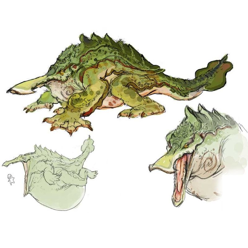 《怪物猎人 崛起》河童蛙设计稿公开 包含初稿和弃案