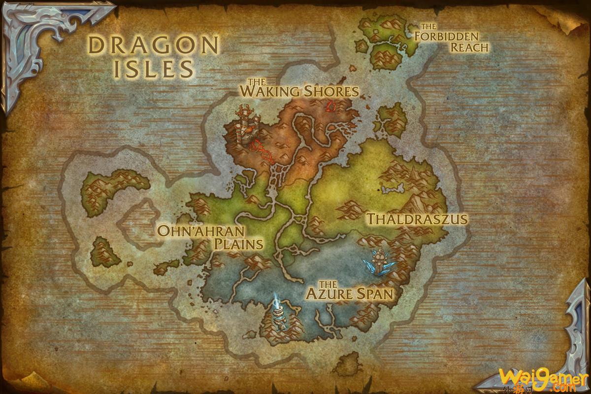 魔兽世界10.0巨龙群岛地图一览(魔兽世界10.0职业改动)