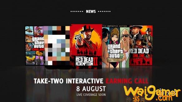 会有《GTA6》新消息吗？Take-Two将于8月进行电话财报，为《GTA6》设计，GTA6官方消息