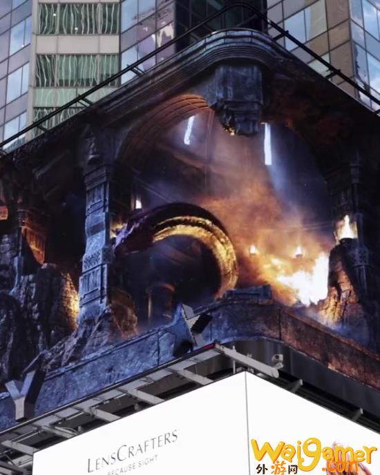 《龙之家族》裸眼3D现身时代广场 巨龙吐焰气势恢宏