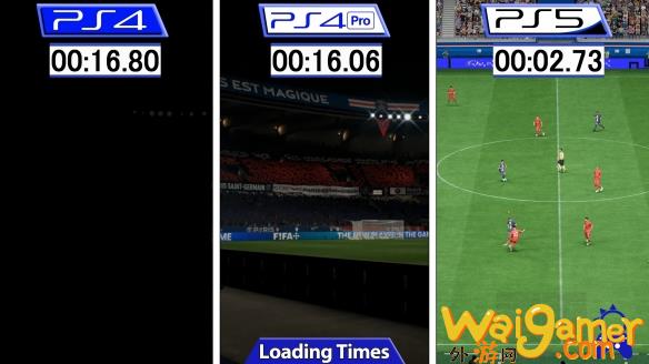 《FIFA  23》PS版本画面对比 PS5各方面表现力最棒！